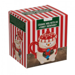 Cana cu capac Frosty caciulita rosie in cutie