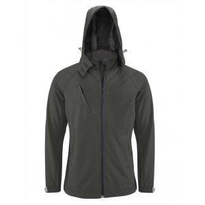 JACHETĂ SOFTSHELL CU GLUGĂ DETAȘABILĂ PENTRU BĂRBAȚI, 4XL - Img 7
