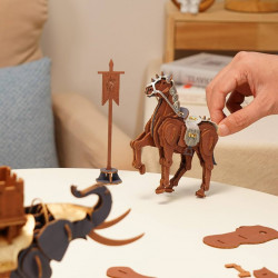 Puzzle 3D lemn Warrior Horse 2