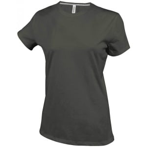 TRICOU CU MÂNECĂ SCURTĂ ȘI GÂTEL ROTUND PENTRU DAMĂ, M - Img 4