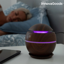 Umidificator si difuzor aromaterapie Walnut LED mov