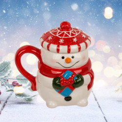 Cana cu capac Frosty caciulita rosie