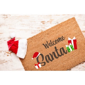 Covoras intrare Welcome Santa