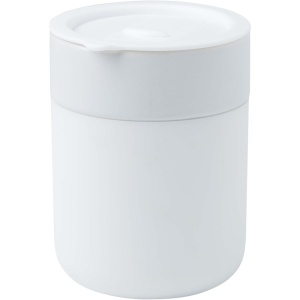 Pahar ceramic Java 330 ml cu folie de silicon și capac de plastic
