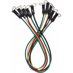 Set de cinci elastice de fitness din poliester (210D) cu șnur pentru geantă Josephine