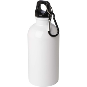 Sticlă de apă Oregon 400 ml din oțel inoxidabil cu perete simplu, certificată RCS, cu carabină - Img 1