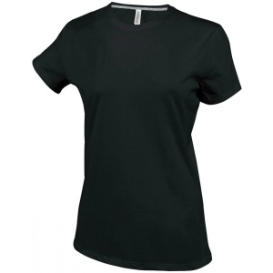 TRICOU CU MÂNECĂ SCURTĂ ȘI GÂTEL ROTUND PENTRU DAMĂ, S - Img 1
