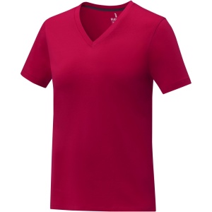 Tricou Somoto cu mânecă scurtă și decolteu în V pentru femei, S - Img 2