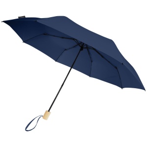 Umbrelă pliabilă Birgit 21'', rezistentă la vânt, din PET reciclat - Img 3