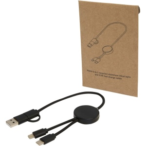 Cablu Citala 5-în-1 din plastic reciclat, 30 cm, pentru sincronizare de date și încărcare rapidă de 27W - Img 2