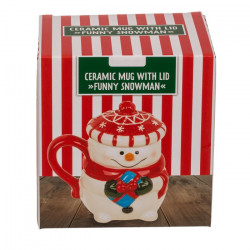 Cana cu capac Frosty caciulita rosie in cutie 2