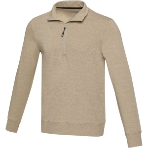 Pulover unisex Aware(tm) reciclat cu fermoar pe un sfert din oțel inoxidabil, 3XL - Img 1