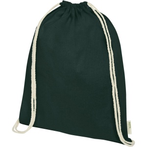 Rucsac Orissa din bumbac organic 140 g/m2 cu șnur, 5L