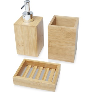 Set de baie Hedon din bambus, 3 piese