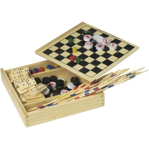 Set de jocuri din lemn 5 în 1 Cherie
