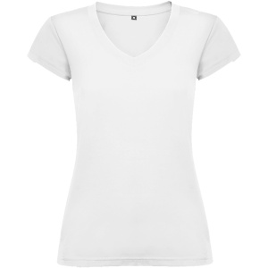 Tricou Victoria cu mânecă scurtă și decolteu în V pentru femei, S - Img 2