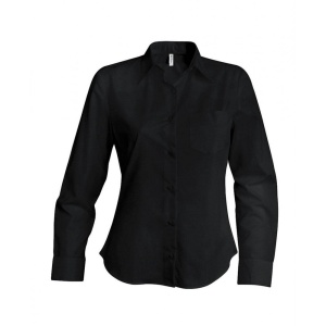CĂMAȘĂ CU MÂNECĂ LUNGĂ DIN POPLIN DE BUMBAC PENTRU DAMĂ, L