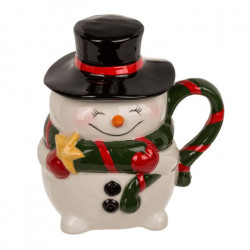 Cana cu capac Frosty palarie neagra fata