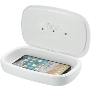 Dezinfectant UV pentru smartphone cu capsulă și încărcare wireless de 5W