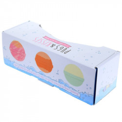 cutie cadou 3 bile efervescente pentru baie XXL Fruity