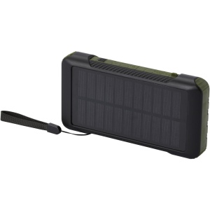 Baterie externă Soldy cu dinam solar din plastic reciclat RCS, 10.000 mAh