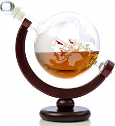 Glob pamantesc decantor whiskey cu corabie 1