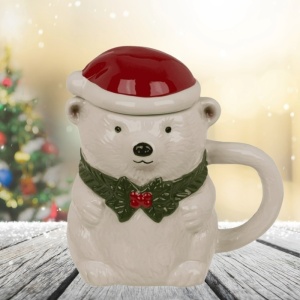 Cana cu capac Urs Polar cu caciulita