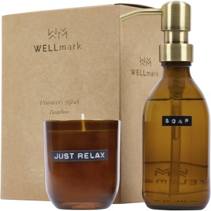 Dozator de săpun de mâini Wellmark Discovery 200 ml și parfum 150 g