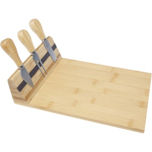 Platou magnetic de brânzeturi din bambus Mancheg și ustensile