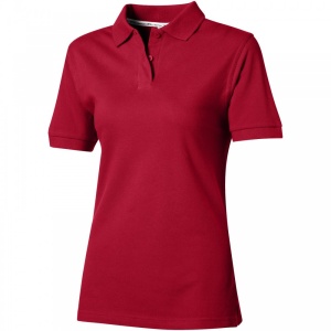Polo cu mânecă scurtă pentru femei, cu imprimeu frontal, XL - Img 1