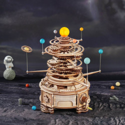 Puzzle 3D lemn sistem solar Orrery