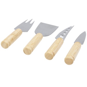Set de 4 brânzeturi Cheds din bambus