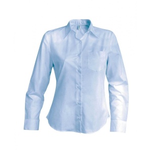CĂMAȘĂ CU MÂNECĂ LUNGĂ DIN POPLIN DE BUMBAC PENTRU DAMĂ, XS - Img 2