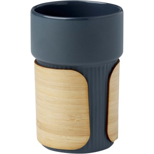 Pahar Fika 340 ml cu mâner din bambus - Img 3