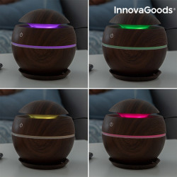 Umidificator si difuzor aromaterapie Walnut cu LED