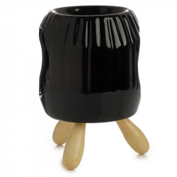 Vas aromaterapie Negru ceara
