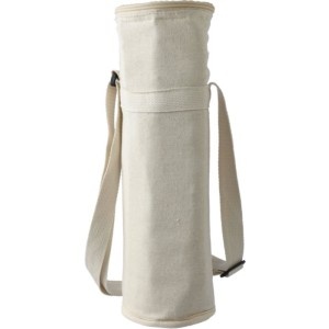 Geantă frigorifică pentru sticle din bumbac reciclat (270 g/m²) Eugene