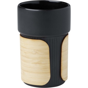 Pahar Fika 340 ml cu mâner din bambus - Img 4