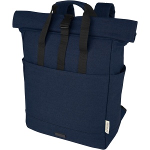 Rucsac pentru laptop Joey 15? GRS din pânză reciclată, roll-top, 15L - Img 1