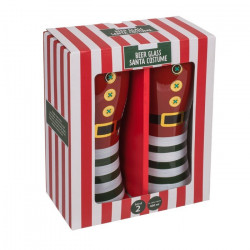 Set 2 pahare bere Craciun in cutie de cadou