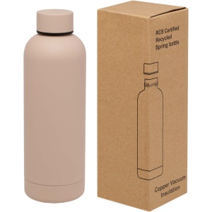 Sticlă termoizolantă Spring 500 ml din oțel inoxidabil reciclat, certificată RCS, din cupru - Img 2