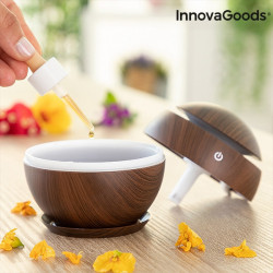 Umidificator si difuzor aromaterapie Walnut pentru uleiuri esentiale