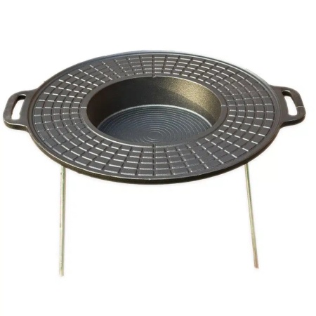 Disc grill din fontă cu picioare - Img 2