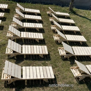 Șezlong din lemn masiv - Img 3