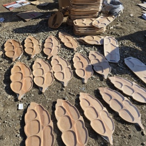 Platou în forma de frunză 5 compartimente - Img 3