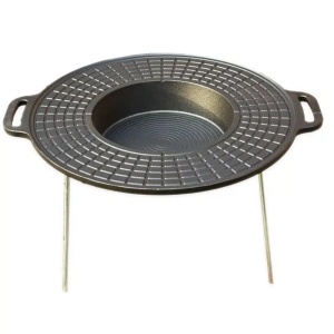 Disc grill din fontă cu picioare - Img 2