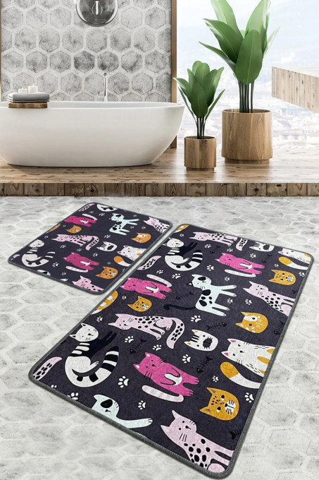 Tepih za kupatilo Park Cat set 2 komada