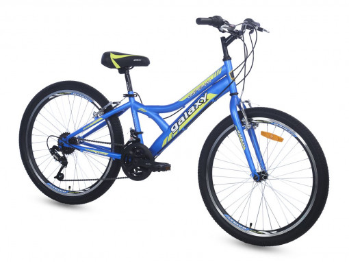 Bicikl CASPER 240 24"/18 plava/neon žuta MAT
