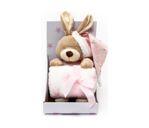 BBO SET IGRACKA + CEBENCE SLEEPY BEAR (20TB0167) - PINK