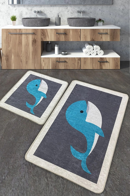 Tepih za kupatilo Delfin set 2 komada